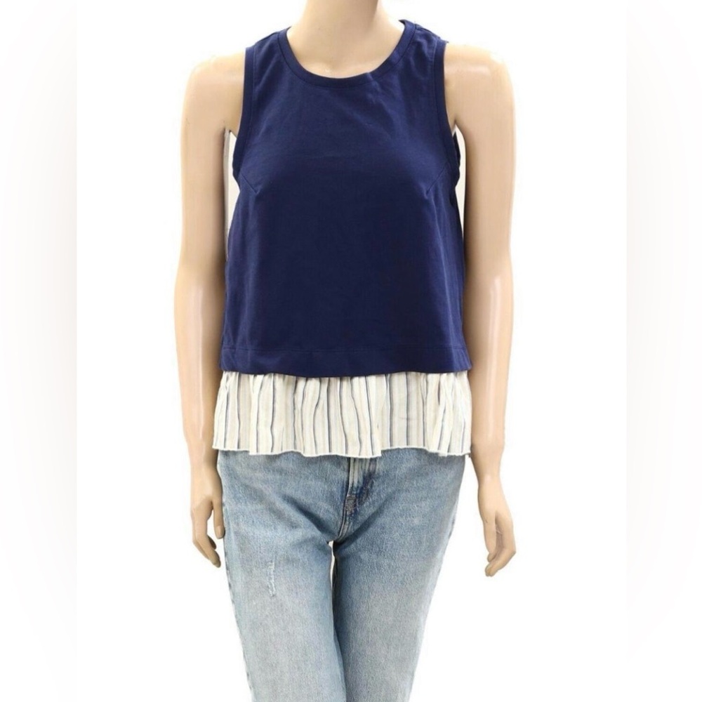 Anthropologie mixed media Open-Back Twofer large
